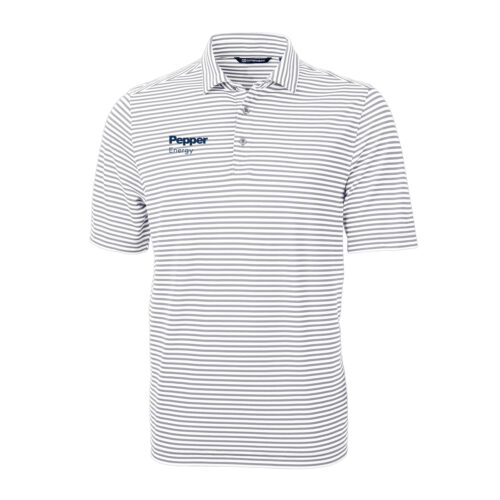 Cutter & Buck Virtue Eco Pique Stripe Recycled Mens Polo - Image 2
