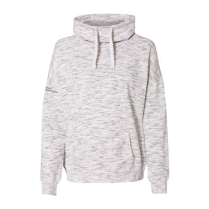 Women’s Mélange Fleece Cowl Neck Sweatshirt 