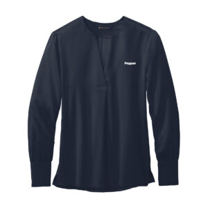 Brooks Brothers Women's Open-Neck Satin Blouse