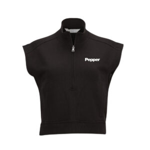 Women's French Terry Half-Zip Short Sleeve Sweatshirt